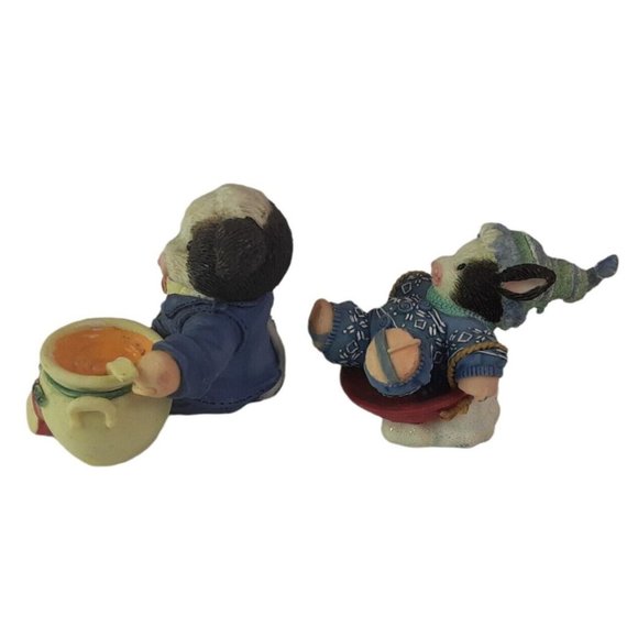 VTG Mary Moo Moo Cow Figurines Set of 2 Having a Moo-velouse Time Enesco… - Picture 6 of 8